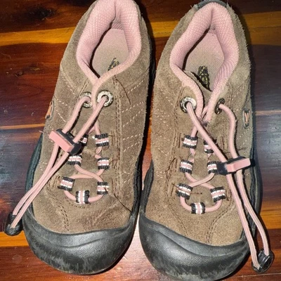 Keen Kids Size 12 Brown Drawstring Low Top Outdoor Casual Shoes Hiking - Image 1 of 4