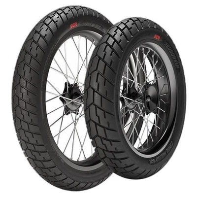 COPPIA GOMME EUROGRIP 110/70-17 54H + 130/80-17 66H TRAILHOUND SCR - Immagine 1 di 4