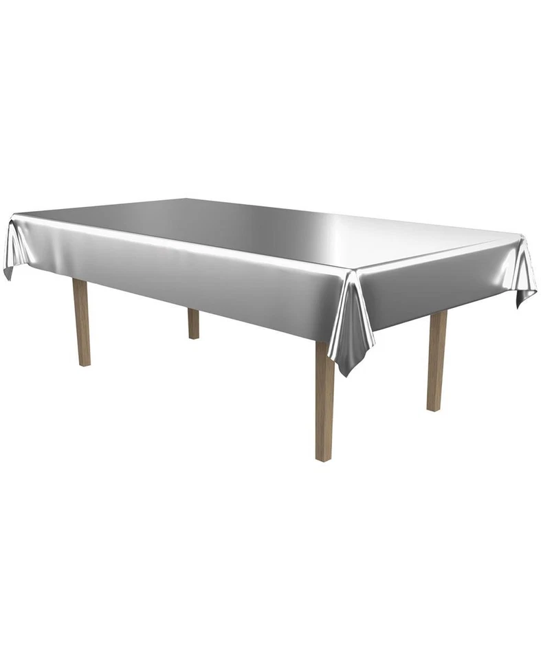 Mantel rectangular metálico de tamaño 54" x 108" para Halloween - Beistle Foto 1 de 1