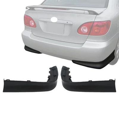 Rear Bumper Valance Lower Black For Toyota Corolla 2005-2008 Left & Right Side Foto 1 de 4