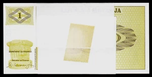 SLOVENIA 1 TOLARJEV P-1 1990 x 1000 Pcs Lot Brick 10 BUNDLE UNC PRE EURO EU NOTE - Picture 1 of 4