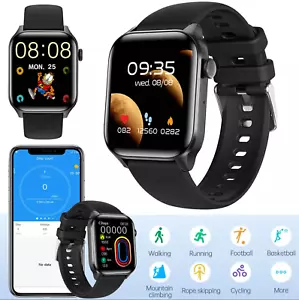 2025 Smart Watch For Men/Women Waterproof Smartwatch Bluetooth iPhone Samsung - Picture 1 of 17