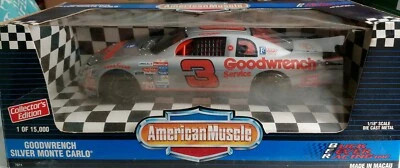 DALE EARNHARDT #3 GOODWRENCH SILVER MONTE CARLO AMERICAN MUSCLE 1/18 DIECAST CAR - Image 1 of 4