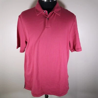 Camisa Polo Ashworth Para Hombres Mediana Golf Informal Tejida Rosa Manga Corta Nueva con Etiquetas Foto 1 de 4