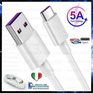 Câble Recharge Rapide 5A USB Modèle Type C 1 MT Cable Fast Chargeur Super Charge - Photo 1 sur 7