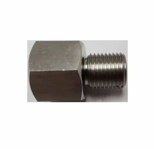 Adaptador de calibre métrico de ajuste M10 M10X1.0 macho a M10X1.25 hembra S.S. - Imagen 1 de 1