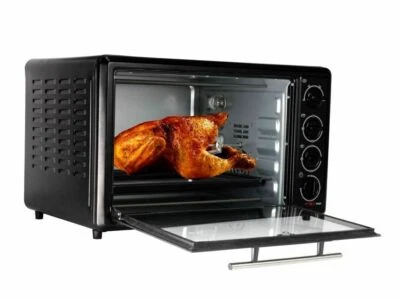 RL BO35R 35L Backofen Grill Pizza Toast Sandwich Heißluft Drehspieß Black 33x51 - Bild 1 von 4