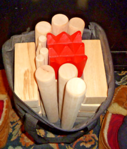 Kubb Viking Wood Chess Lawn Game-Never used-So Much Fun..