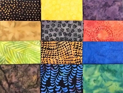 48 PIEZAS BATIK ~ PAQUETE DE ENCANTO CUADRADOS EDREDÓN PRECORTADO DE 5"X5" ~ ENVÍO GRATUITO Foto 1 de 4