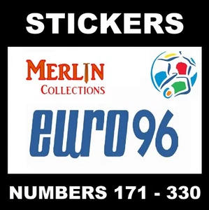 Merlin Euro 1996 / 96 football stickers #171 - 330 - Picture 1 of 140