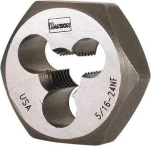 Irwin Hanson 6529 5/16-24 NF X 1" Hex Die Rethreading Carbon Steel USA Made - Picture 1 of 1