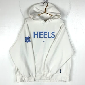 Felpa con cappuccio North Carolina Tar Heels Air Jordan taglia XL bianca Ncaa - Foto 1 di 6