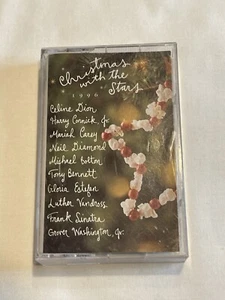 Christmas with the Stars Sony Cassette Tape Celine Dion Diamond Sinatra Carey - Picture 1 of 4