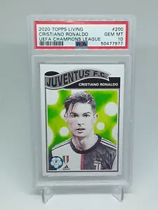 *PSA 10* Cristiano Ronaldo 2020 Topps Living UEFA Champions League Juventus F.C. - Picture 1 of 2