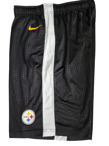 NIKE NFL Team Pittsburgh STEELERS Athletic Basketball Gym Shorts Mens Medium Cover
