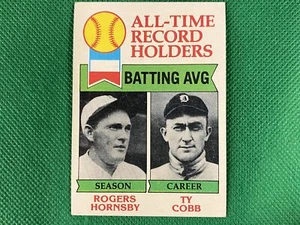 1979 Topps #414 Rogers Hornsby Ty Cobb St. Louis Cardinals Detroit Tigers - Picture 1 of 1