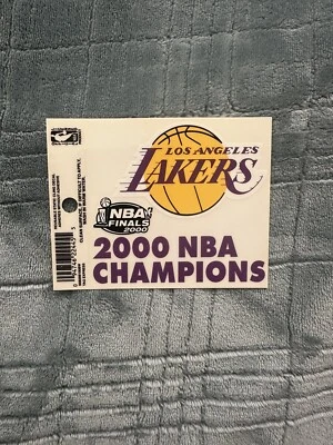 Calcomanía reutilizable Los Angeles Lakers Static Cling 2000 campeones de la NBA Shaq Kobe🏀 Foto 1 de 4