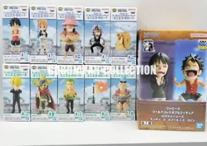 ONE PIECE WCF ENIES LOBBY 1 + 2 + LOG STORIES LUFFY & ROBIN - Picture 1 of 9