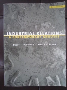 INDUSTRIAL RELATIONS: A CONTEMPORARY ANALYSIS 2ND ED - DEERY, PLOWMAN, WALSH, ++ - Imagen 1 de 1