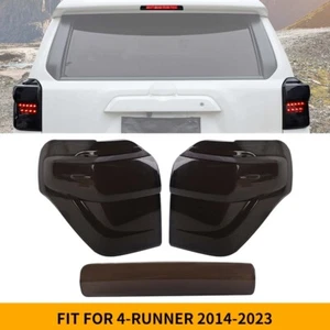 Smoked Rear Taillight Sequential Indicator Lights Trim Cover Kit for 4Runner 14+ - Picture 1 of 17