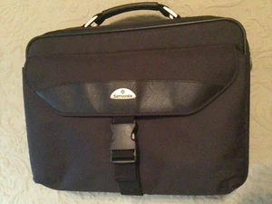 SAMSONITE Black Computer Tablet Bag Briefcase Soft Side with A Lot Of Pockets - Picture 1 of 4