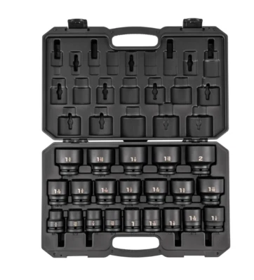 3/4 Inch Drive 6-Point Impact Socket Set with Case, 21-Piece (3/4-2 in.) - Image 1 of 4