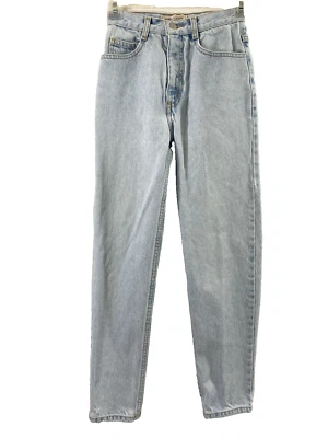 Vintage Guess Jeans Girls Sz 14 Light Wash Denim Straight Holes Distress Hi Rise - Image 1 of 4