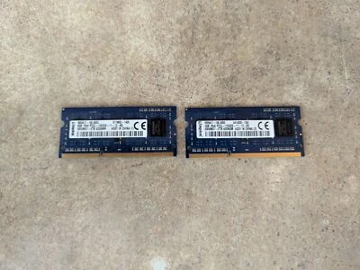 LOT 2 KINGSTON 4GB 1RX8 PC3L-12800S-11-12-B3 DDR4 RAM 9995417-156.A00G I7-1(6) - Image 1 of 4