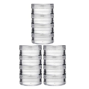 3 Sets Scatola Di Stoccaggio Della Crema Per Il Viso Barattoli Viaggiare - Picture 1 of 12