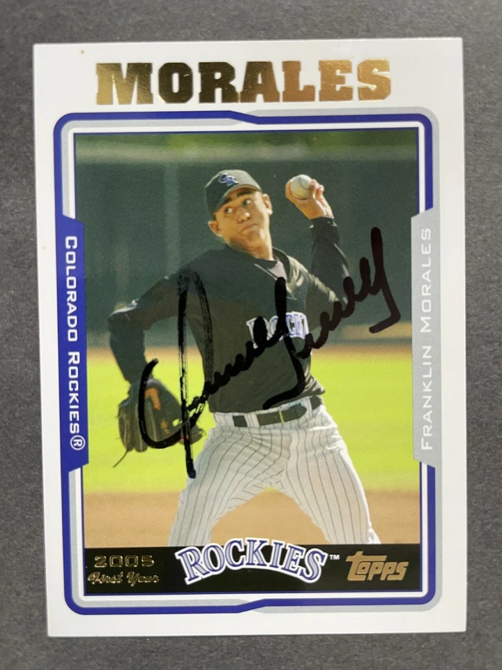 2005 Topps SIGNED: Franklin Morales, ROCKIES #UH306 - Image 1 of 1