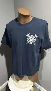 Bloomington NY FIRE DEPARTMENT XL TSHIRT Station 18 Firefighter Rare Vintage - Bild 1 von 6