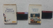 Sega Master System-Super futebol and Galaxy force-Tec Toy Brazil 1st Edition 
