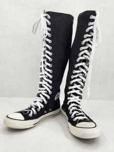 Zapatos Converse All Star Unisex Negros Hasta la Rodilla Mujer 6/Hombre 4 Tenis 1V708 - Imagen 1 de 12