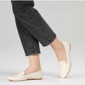 HEEZ Women's Loafers, slip-on, Ivory,Flexible Anti-Slip TPR Outsole, Foam Insole - Picture 1 of 4