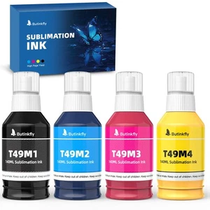 140mlx4 Clog-Free T49M Sublimation Ink for Epson SureColor F170 F570 Sublimat... - Picture 1 of 6