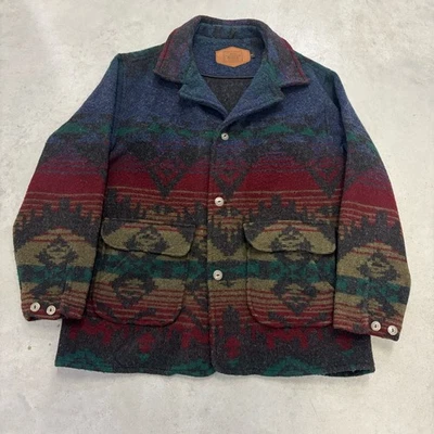 Abrigo de Colección Woolrich Southwest Azteca Tejido India Manta Chaqueta Para Hombres Talla XL Foto 1 de 4