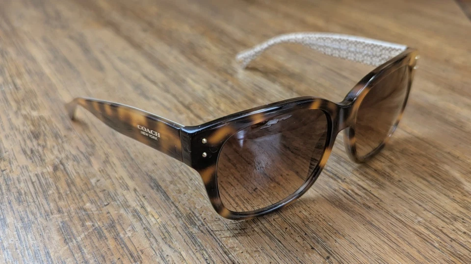 Gafas de sol COACH HC 8086 521513 Tortuga/Arena GRADIENTE auténticas marrón  Foto 1 de 4