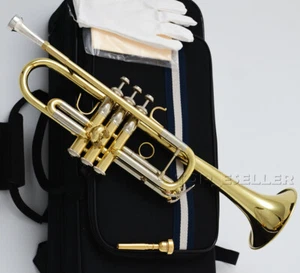 WTR-2000 High Grade C Key Trumpet Brass Lacquered HORN With Case - Picture 1 of 4