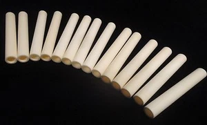 ONE 3.93" L.x 0.550" OD x  0.385" ID HIGH PURITY ALUMINA CERAMIC TUBE  No.: 180 - Picture 1 of 10