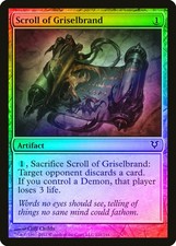 Scroll of Griselbrand FOIL Avacyn Restored PLD Artifact Common CARD ABUGames