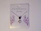 Crystal Birthstone Jewelry February Amethyst Purple Silvertone 16" Necklace