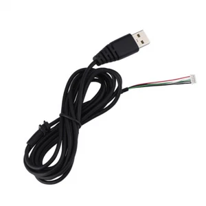 Mouse Cable Replacement USB Mouse Line Black Wear Resistant Lightweight - Zdjęcie 1 z 7
