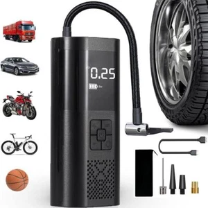 150 PSI Air Compressor Tire Inflator Fits Car Moto Bike Tires Air Pump Portable - Picture 1 of 14