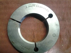 3.240"-28 UNS-2A THREAD RING GAGE GO ONLY P.D 3.2155 POUCHER VERMONT GAGE - Picture 1 of 2
