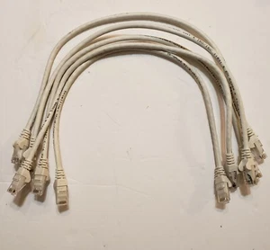 (5) Cat 6 Patch Cable 19 Inches Long From End To End. 24 Awg. By intelline. - Picture 1 of 11
