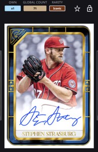 Topps MLB Bunt DIGITAL 2022 Gallery Blue Veterans Sig Xander Bogaerts ICONIC