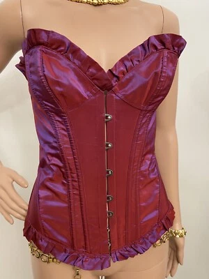 AGENTE PROVOCADOR RARO CORSÉ OPALESCENTE BORGOÑA TALLA: MEDIO AB Foto 1 de 4