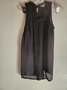 LIZ LANGE DARK BLUE MATURNITY TOP W TIE AT THE WAIST XS - Bild 1 von 12