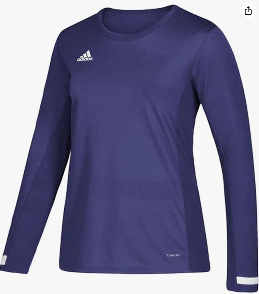 adidas Women 19 Long Sleeve Jersey Multi Sport  Collegiate Purple L - Image 1 of 1