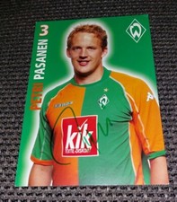 PETRI PASANEN # AJAX / WERDER BREMEN / FINLAND - 6x4 SIGNED AUTOGRAPHCARD